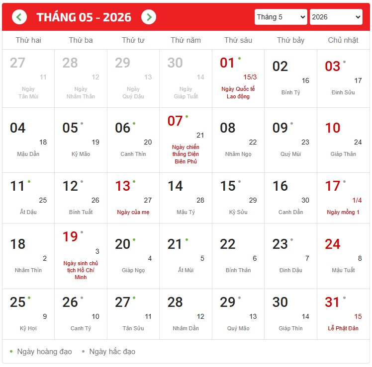 Thang 5 2026