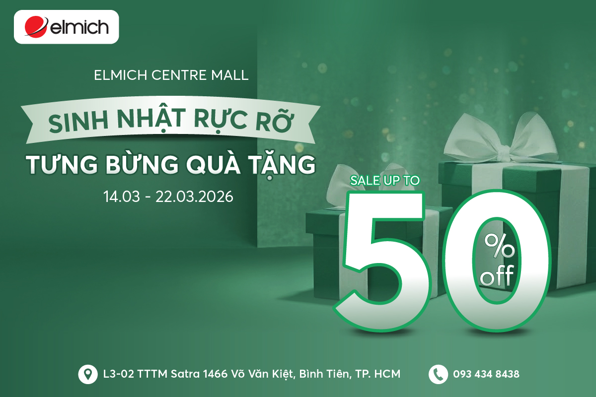 [ELMICH x CENTRE MALL] SINH NHẬT RỰC RỠ – TƯNG BỪNG QUÀ TẶNG!