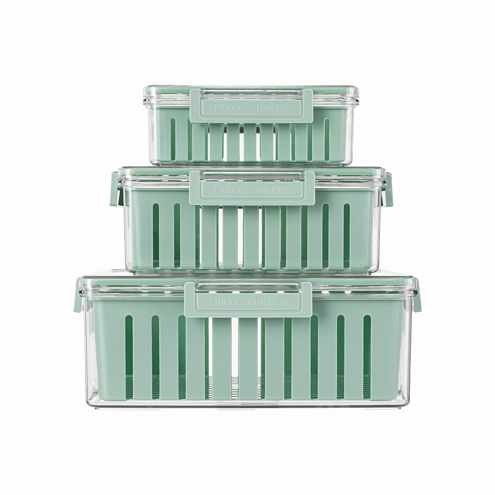 Bộ 3 hộp bảo quản thực phẩm kèm khay tách nước Elmich EL3124 dung tích 800 ml-2200 ml- 4300 ml