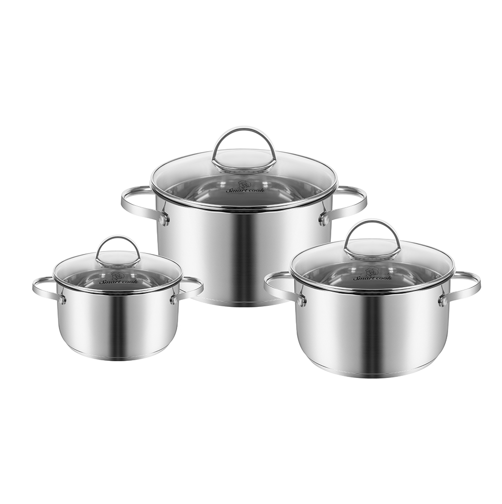 Bộ nồi inox 304 đáy 5 lớp Elmich Core Lumia 16, 20, 24cm